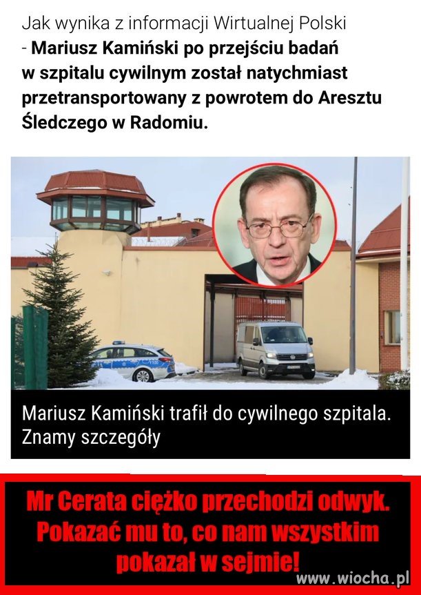 Z większymi problemami zdrowotnymi ludzie siedzą. I żyją.