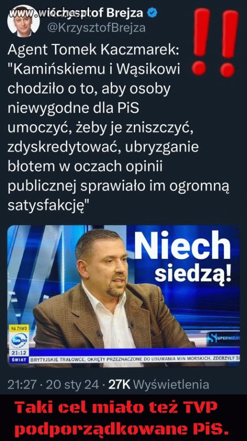 Agent Tomek sypie