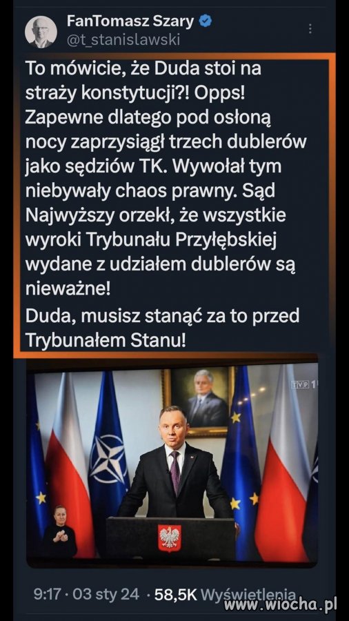 Co robi portret umiłowanego Lecha w tle za Rezydentem!!