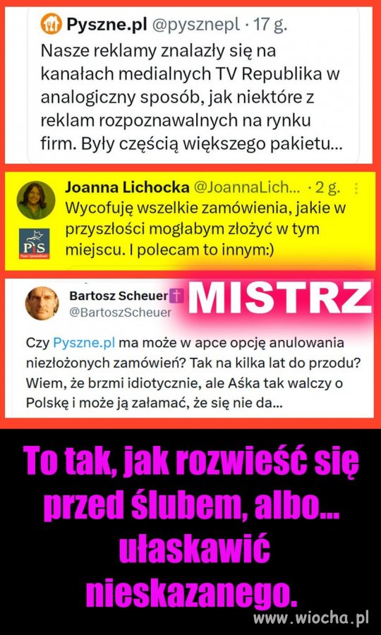 Lichockiej odjechał peron.