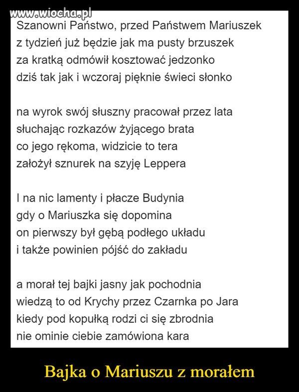 Bajka o Mariuszu 