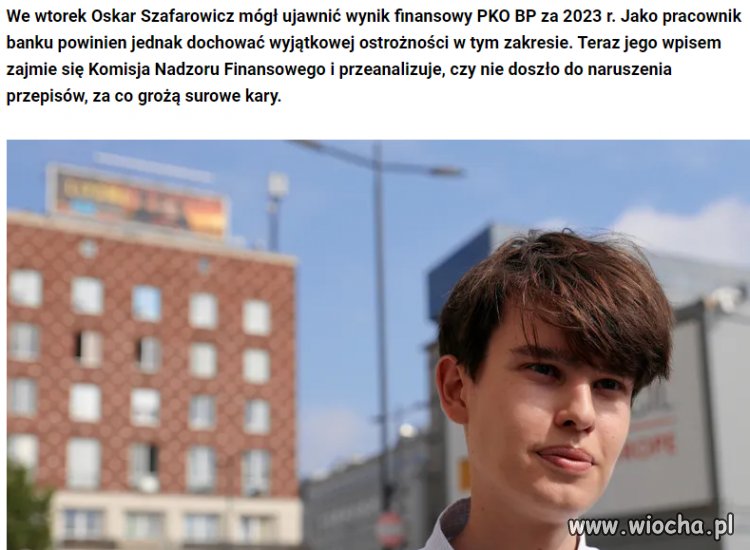 W takim tempie w jakim on łamie przepisy