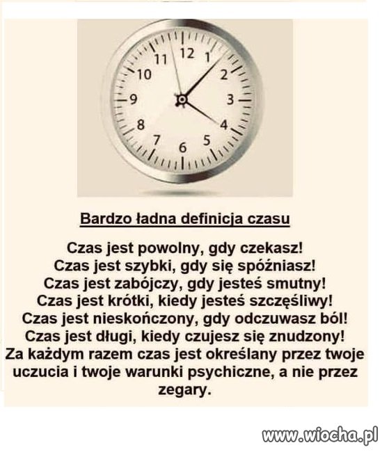 Czas to pojęcie względne