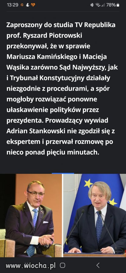 Dgy odpowiedź  nie pasuje do narracji