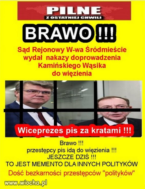 Dobry poczatek, za nimi pojda inni...czas budowac wiezienia!