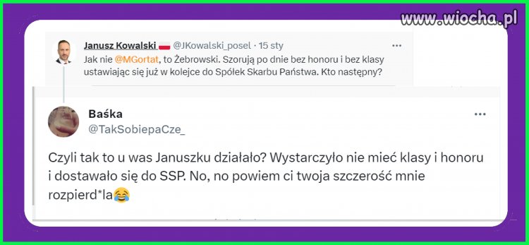 'Tak to u was działało...'   