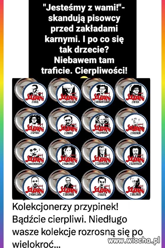Ciekawe pod którym więzieniem będą stać ?