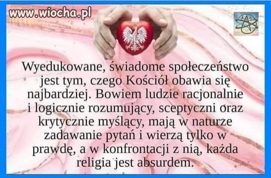 Warto to przekazywać, gdyż to...