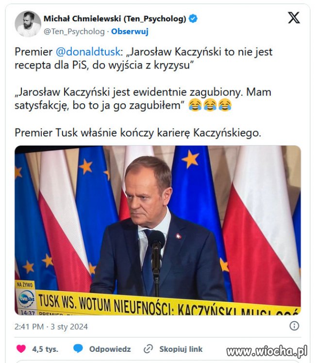Smutny koniec "najmądrzejszgo na świecie" jego zdaniem