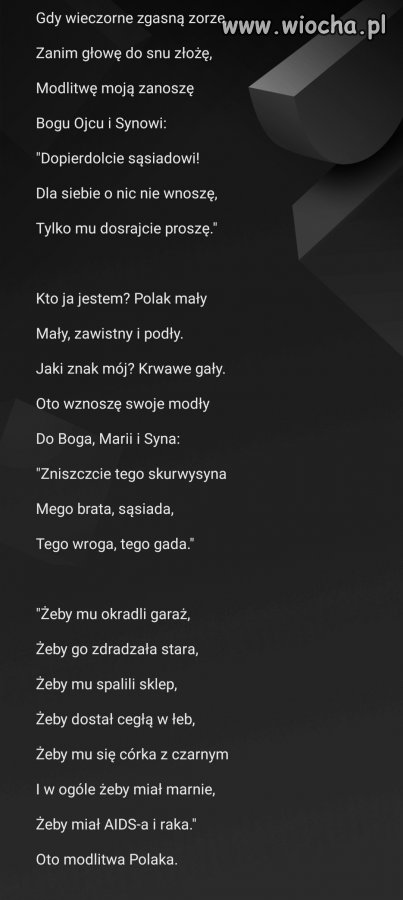 Modlitwa pisiora 