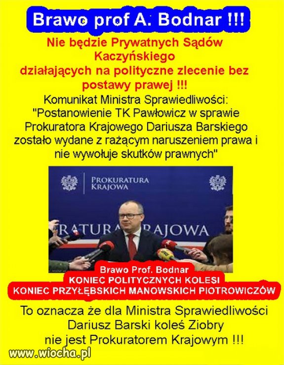 Brawo Panie Bodnar!
