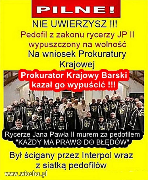 Pewnie Rydzyk "kto nie ma pokus" interweniował...