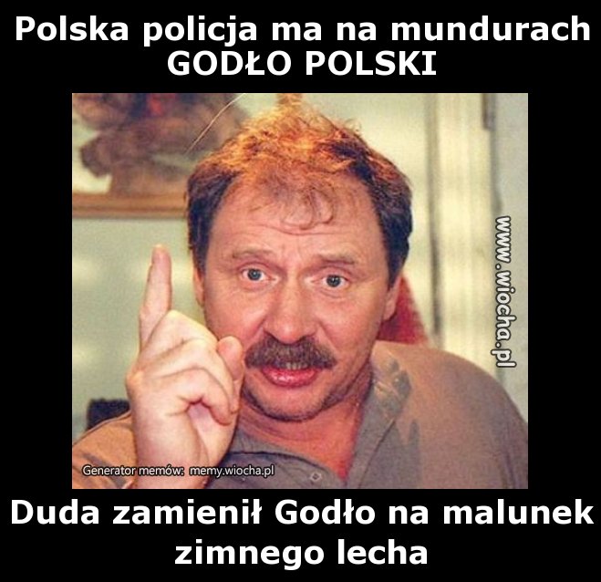 Polska policja ma na mundurach GODŁO POLSKI