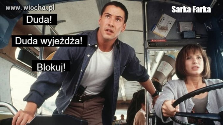 Duda powstrzymany przez autobus? "Cichy bohater"
