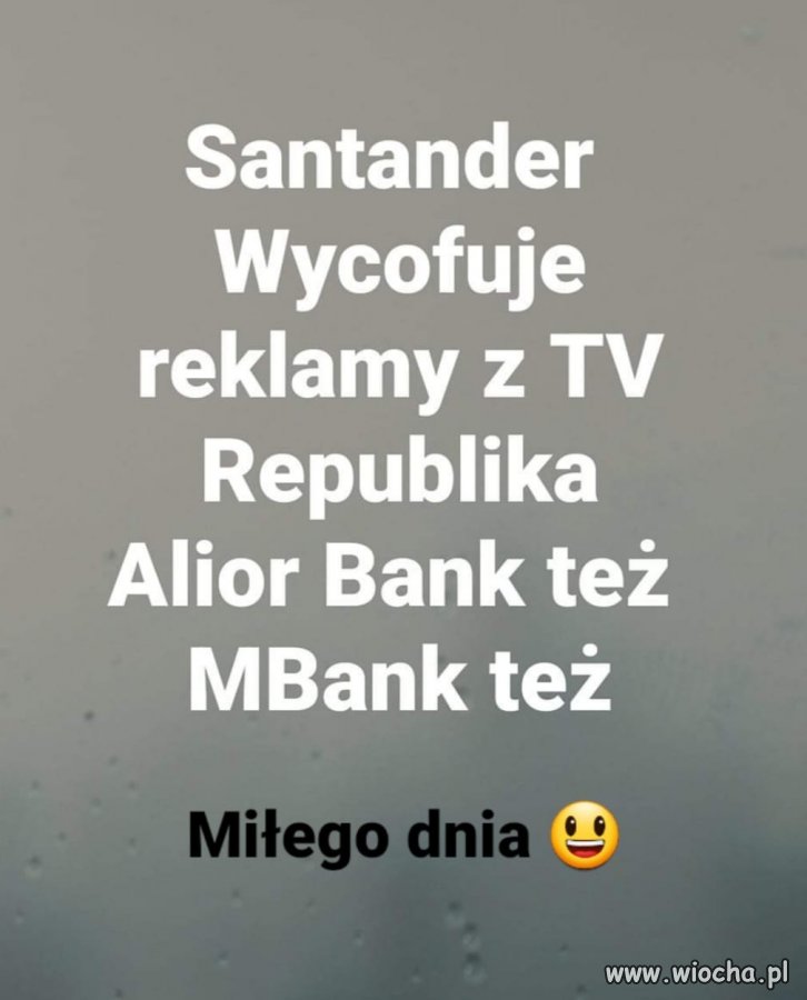 Bardzo dobrze. Oby do tego bojkotu dołączyły inne firmy