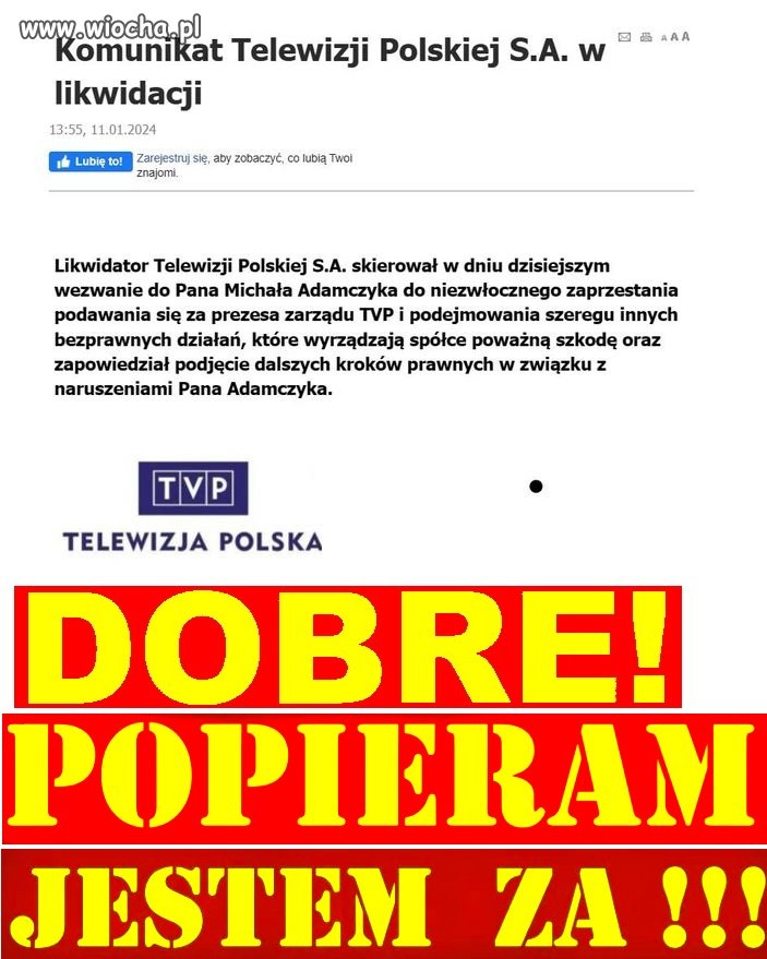 Panie Adamczyk bardzo mi nie przykro z tego powodu