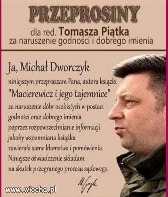 Wszystko było prawdą co Piątek napisał o Macierewiczu!