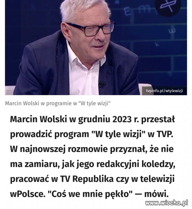 I pewnie już nie pamięta co wygadywał