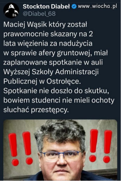 Brawo studenci z Ostrołęki! Gonic kryminalistów PiSu!