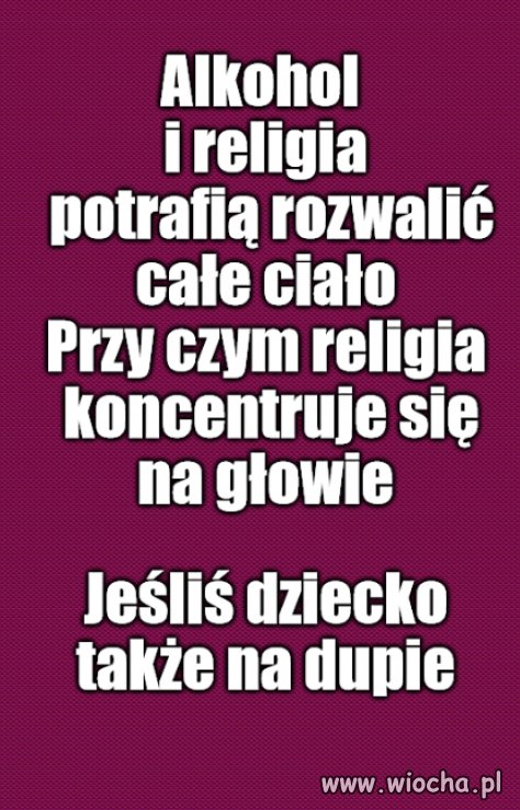 Alkohol i narkotyki nie są dla dzieci