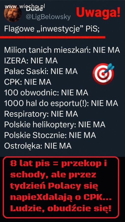 Wielkie "sukcesy" PIS