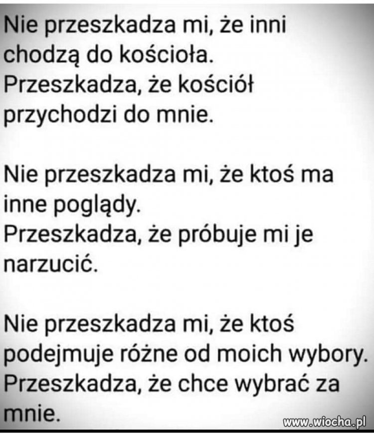 Chcę żyć po swojemu