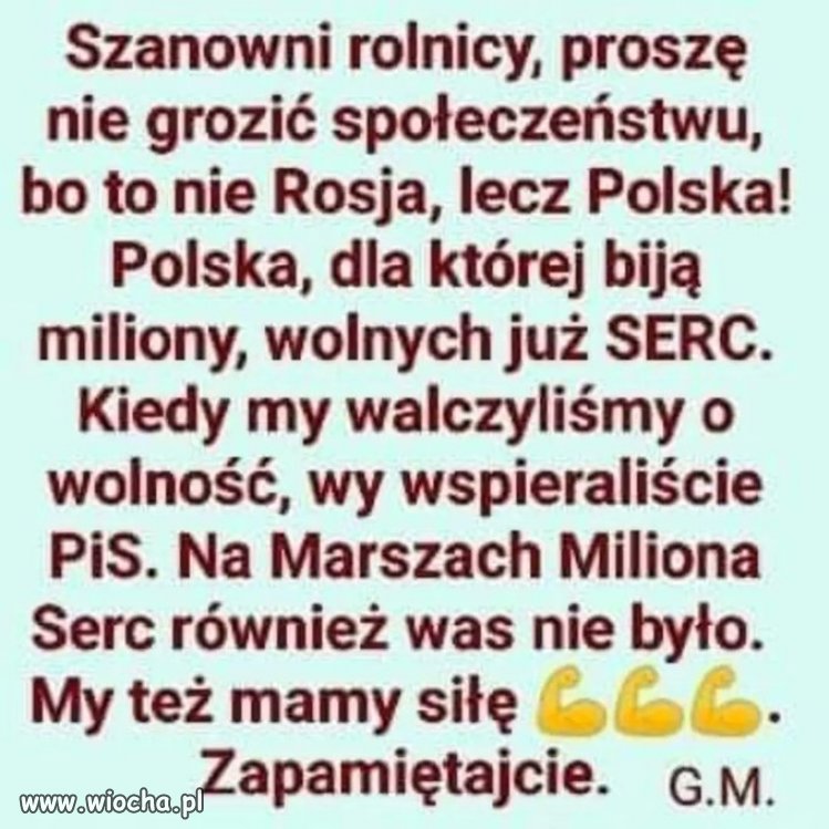 Bardzo ważne słowa z netu, ja się pod tym podpisuje...