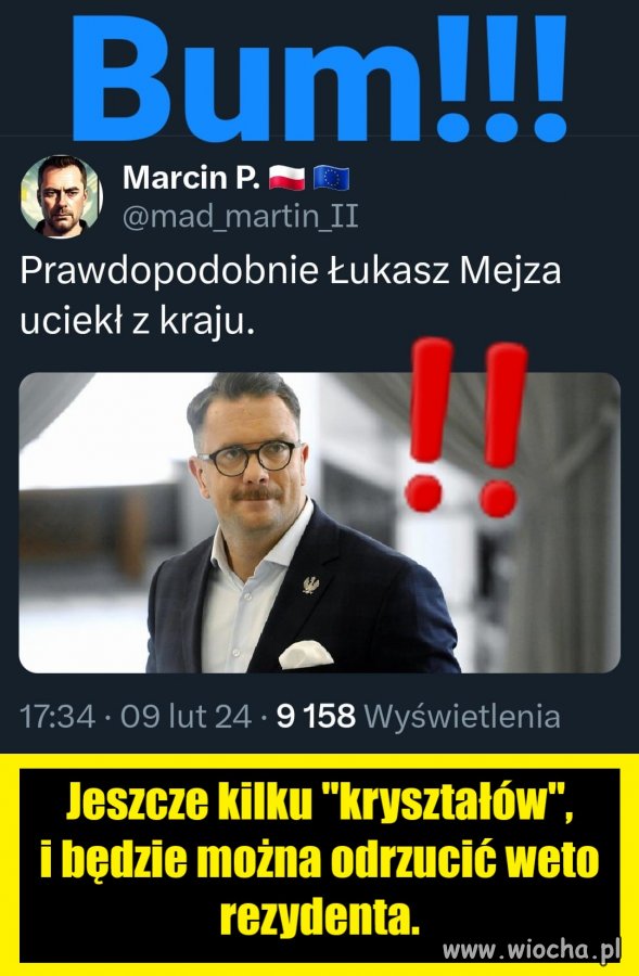 Kolejna ucieczka z kraju?