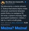 Tylko niezależna komisja lekarska może stwierdzić obecny stan zdrowia Ziobry. 