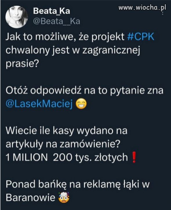Ponad bańkę wydał PiS na reklamę łąki w Baranowie 