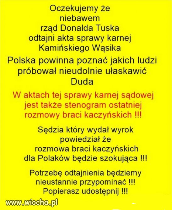 Czy chcecie odtajnienia ostatniej rozmowy Kaczyńskich?