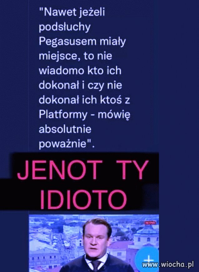 On to na serio powiedział