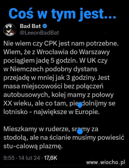 Gigantomania to polska cecha. Szybkie koleje jak najbardziej