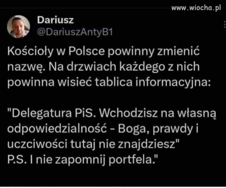 To powinni zrobić już dawno temu ...