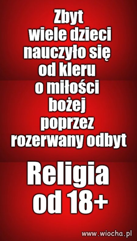 Kaprawym okiem ateisty patrząc ...