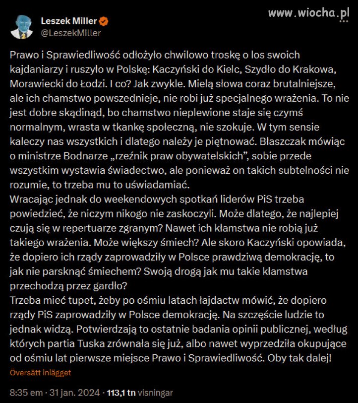 Dosadne: „Chamstwo PiS powszednieje”