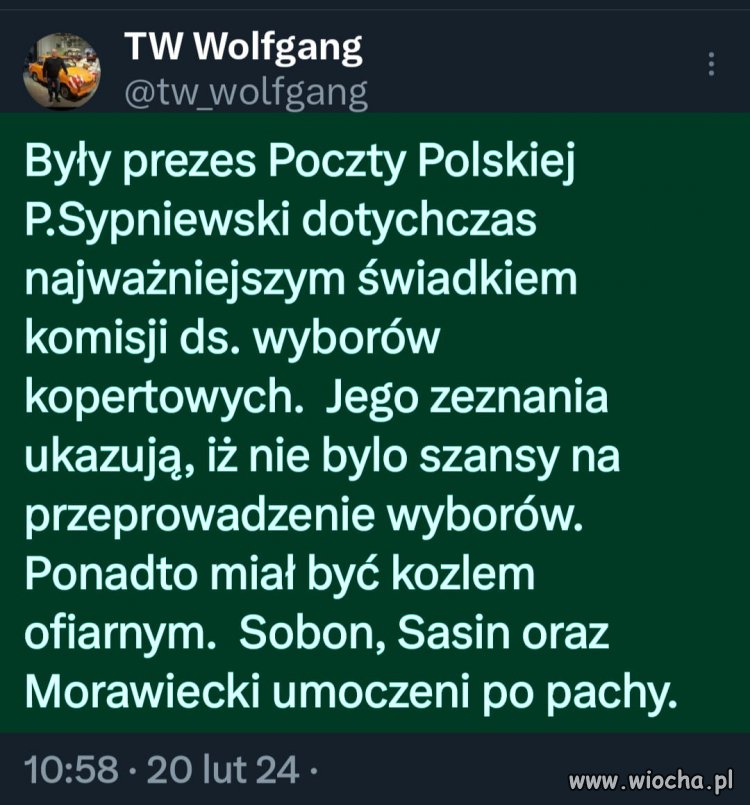 Sypniewski sypie przed komisją ...