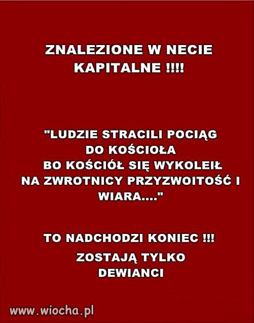 Kościół się wykoleił !!!