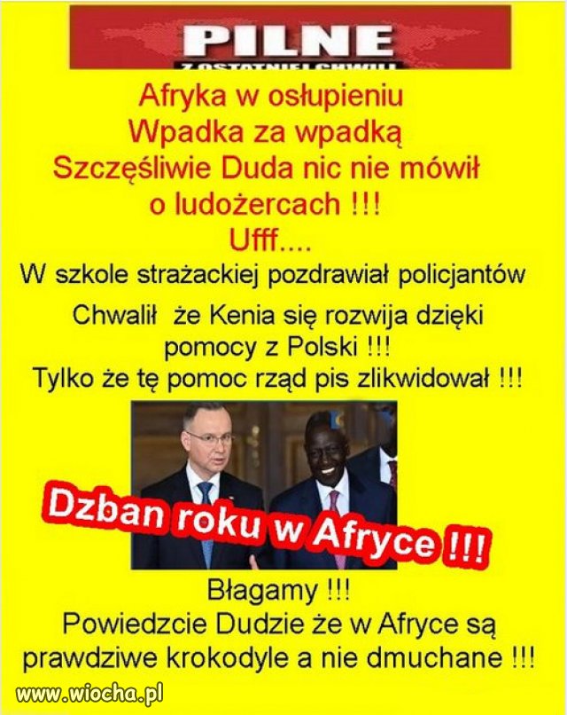 Nie wstyd Wam Polacy, sami go wybraliście?