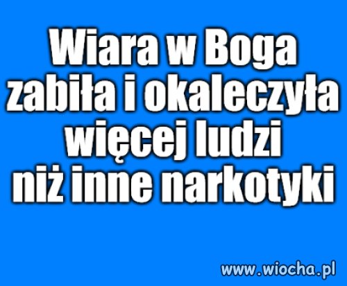 Kaprawym okiem ateisty patrząc ...