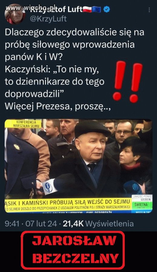 Jarek ty kłamliwy qtasie