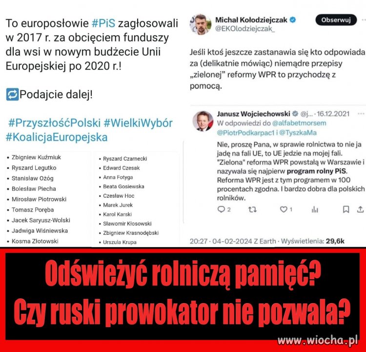 Odświeżyć rolniczą pamięć? 