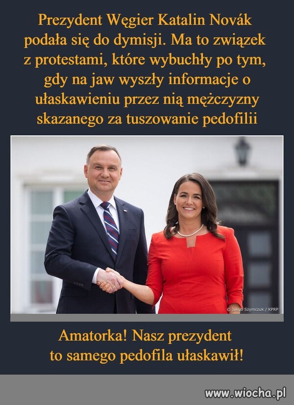 Bez szans, że nasz pRezydent pójdzie w jej ślady 