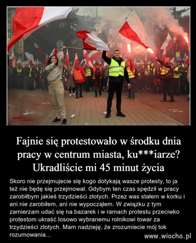 Takie zadymy potrafią robić tylko "Wolni Polacy" PiSu!