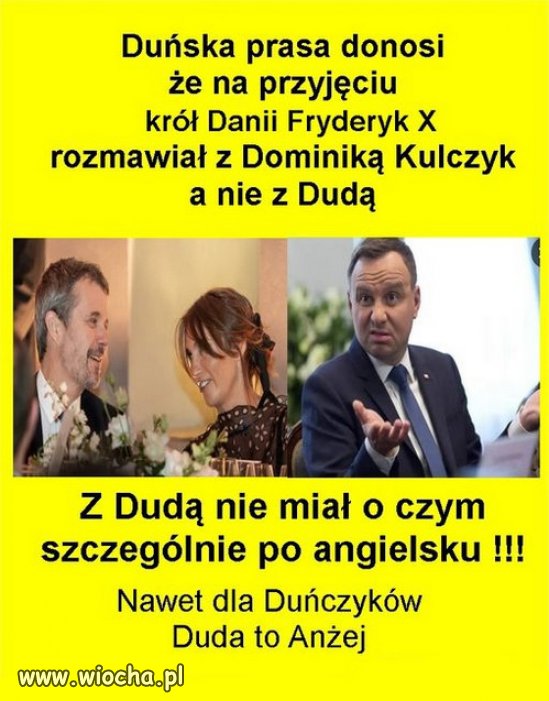 Jaki to wstyd dla Polski taki nijaki nieogarnięty niby prezydent.