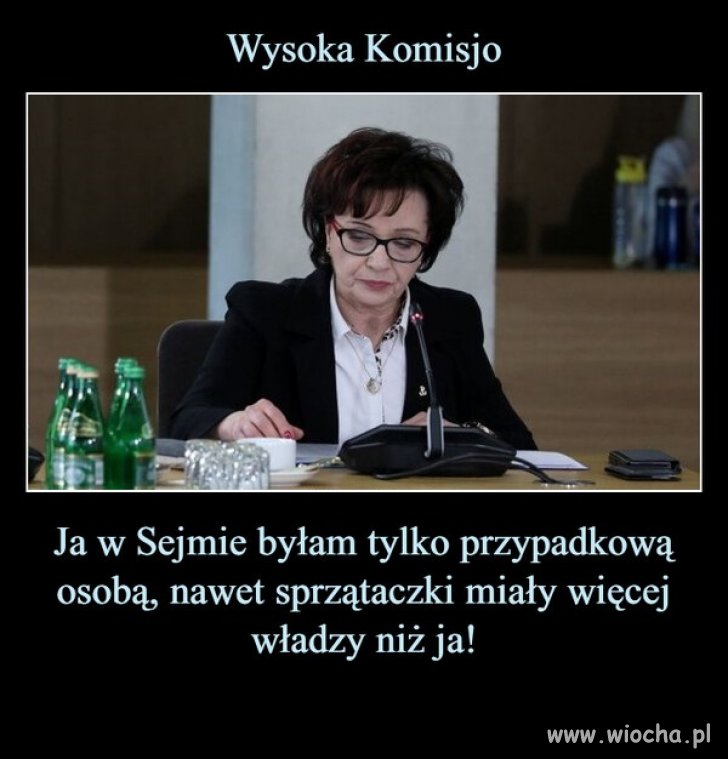 To dlaczego nie została pani sprzątaczką ?