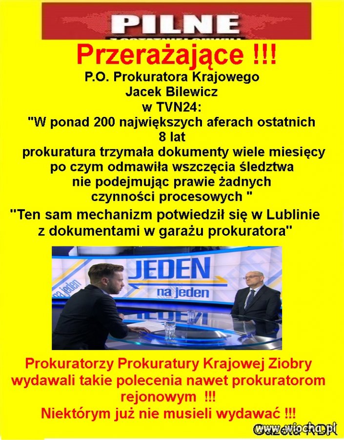 W ponad 200 największych aferach ostatnich 8 lat prokuratura trzymała dokumenty wiele miesięcy 