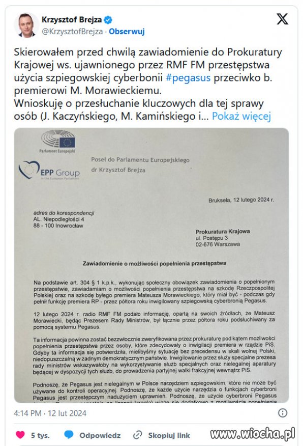 Kolejne problemy Kamińskiego i Wąsika? 
