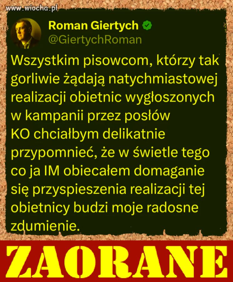 Romek jak zawsze w punkt