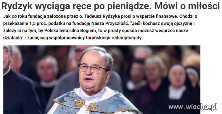 Jedyna miłość rydzyka